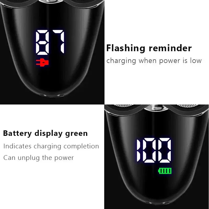Electric Razor For Men Bald Head Shaver USB Rechargeable