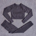 Seamless Yoga Set Women Leggings Crop Top