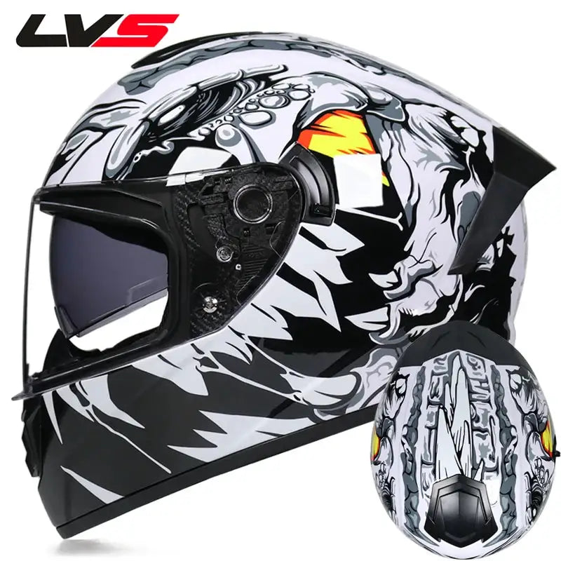 Full Face Double Visor Racing Helmet — product view 15