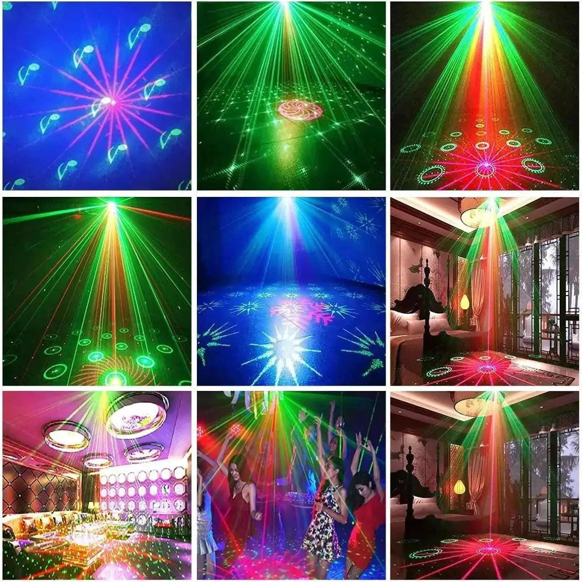 Voice Activated DJ Laser Projector With 72 Patterns Fun
