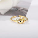 Stainless Steel Sunflower Wedding Rings for Women Elegant Design