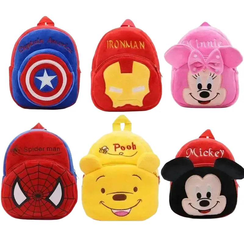 Cozy Spidey Plush Backpack for Kids — PEACOCK BLUE