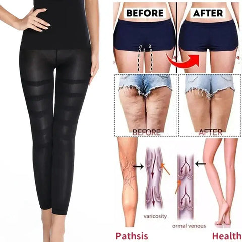 High Waist Anti Cellulite Compression Leggings Tummy Control