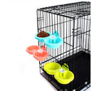 Double Hanging Pet Cage Bowls Automatic Water Feeder Supplies