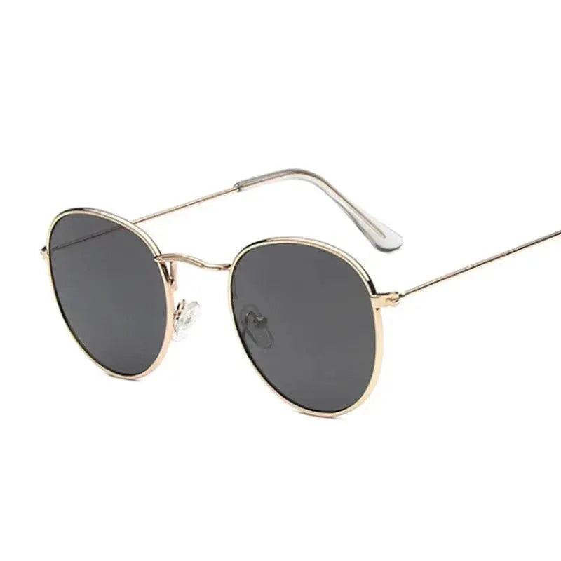 Retro Round Mirror Sunglasses For Men Vintage UV400 Eyewear