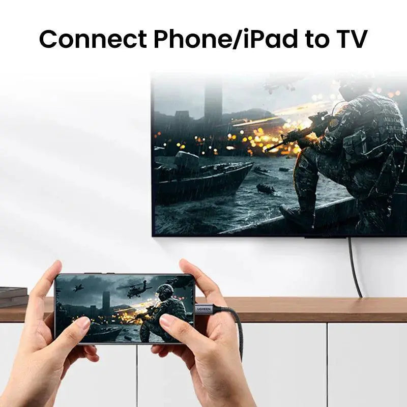 USB C To HDMI Cable 4K Ultra HD For Laptop TV Monitor