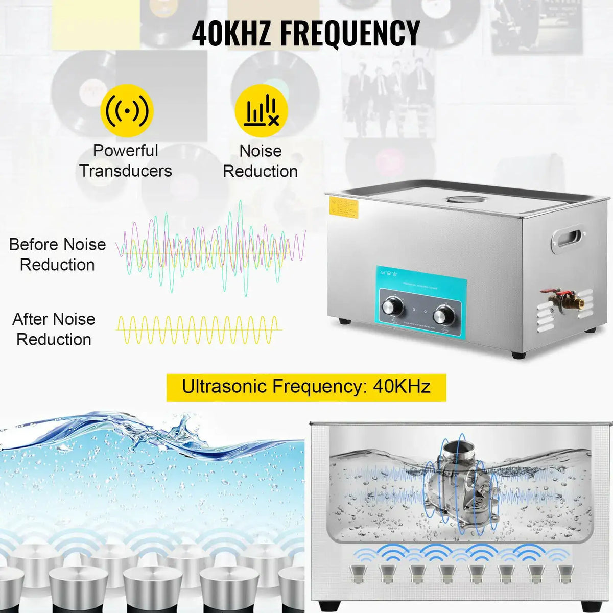 SucceBuy Electric Ultrasonic Cleaner Portable Washing Machine — product view 4