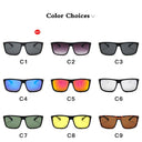 Men's Classic Square Sunglasses 2024 with UV400 Protection