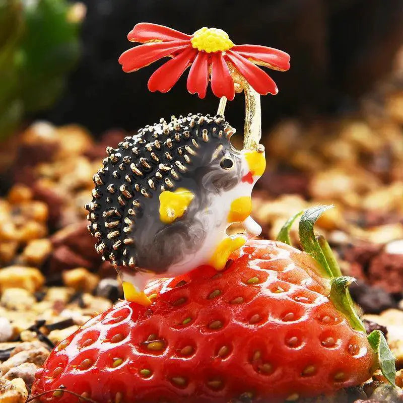 Lovely Hedgehog Brooches For Casual And Party Wear