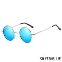 Stylish RUOBO Polarized Round Metal Sunglasses UV400 Unisex