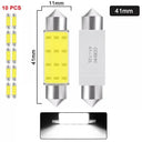 LED Car Interior Dome Lights Premium White COB Bulbs 7000K