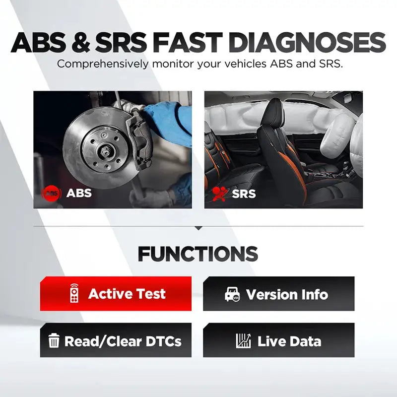 LAUNCH CR629 OBD2 Scanner Code Reader Engine SRS ABS Airbag Diagnose Active Test Oil SAS BMS Diagnostic Tools Automotive Tools