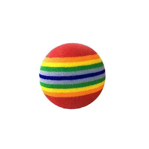 Colorful Interactive Cat Toy Ball for Chewing and Scratching