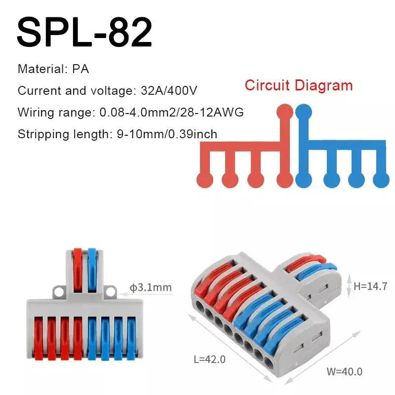 Easy Push-In Wiring Connector for Diy — product view