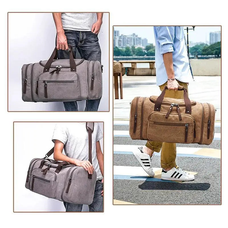 Markroyal Canvas Travel Duffel Bag Large Capacity Weekender