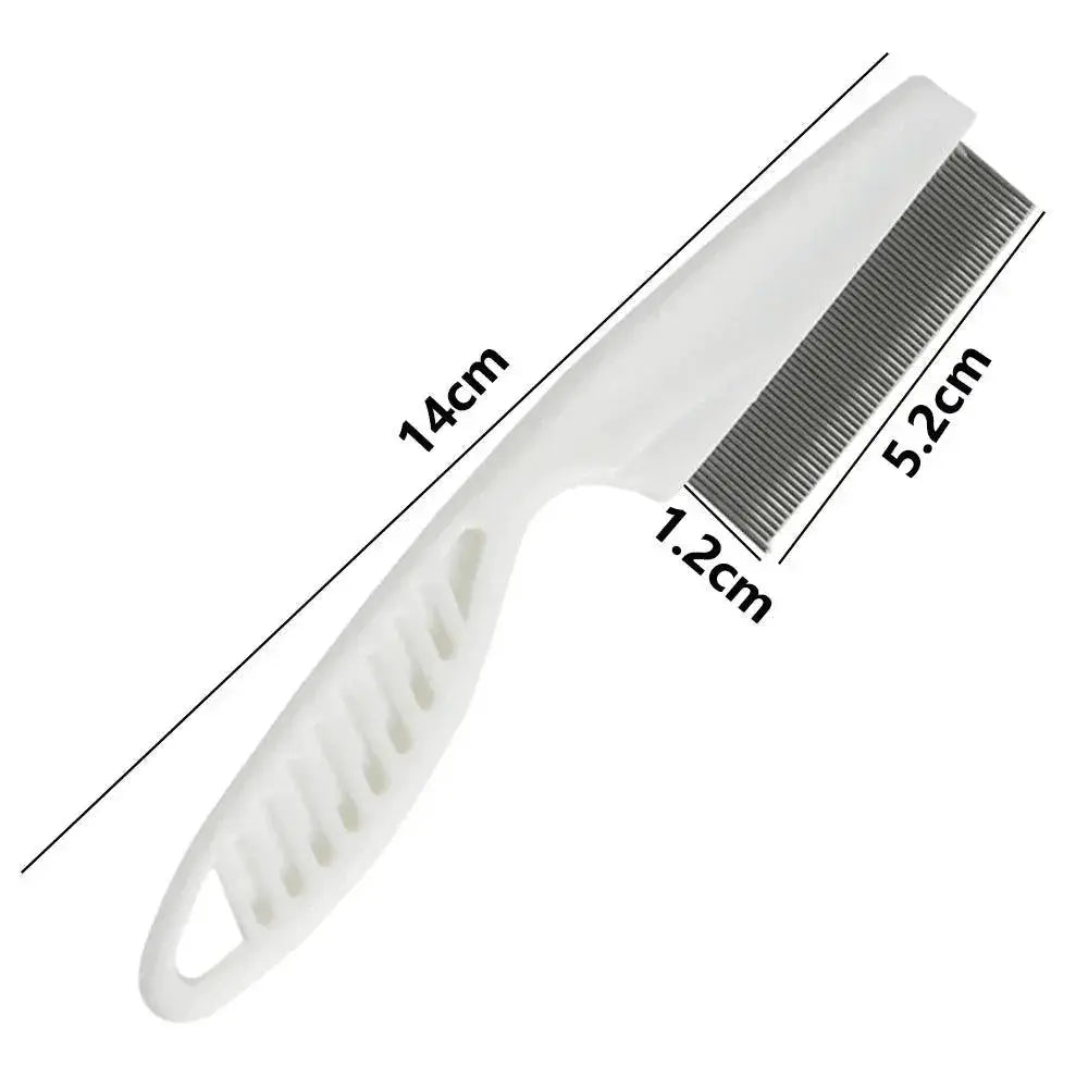 Stainless Steel Flea Comb for Cats and Dogs Grooming Tool