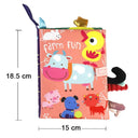 Baby Cloth Book: Interactive Educational Animal Tail Toy