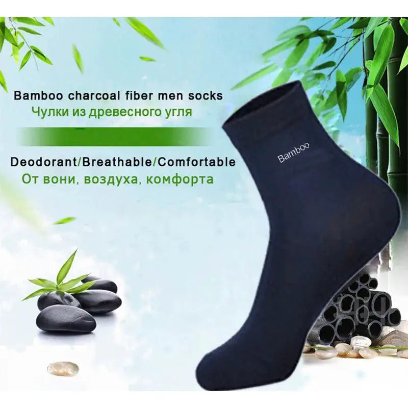 Luxurious Bamboo Crew Socks Set For Men Comfort And Style