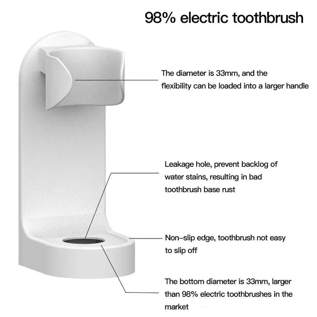 Wall Mounted Electric Toothbrush Holder With Drainage