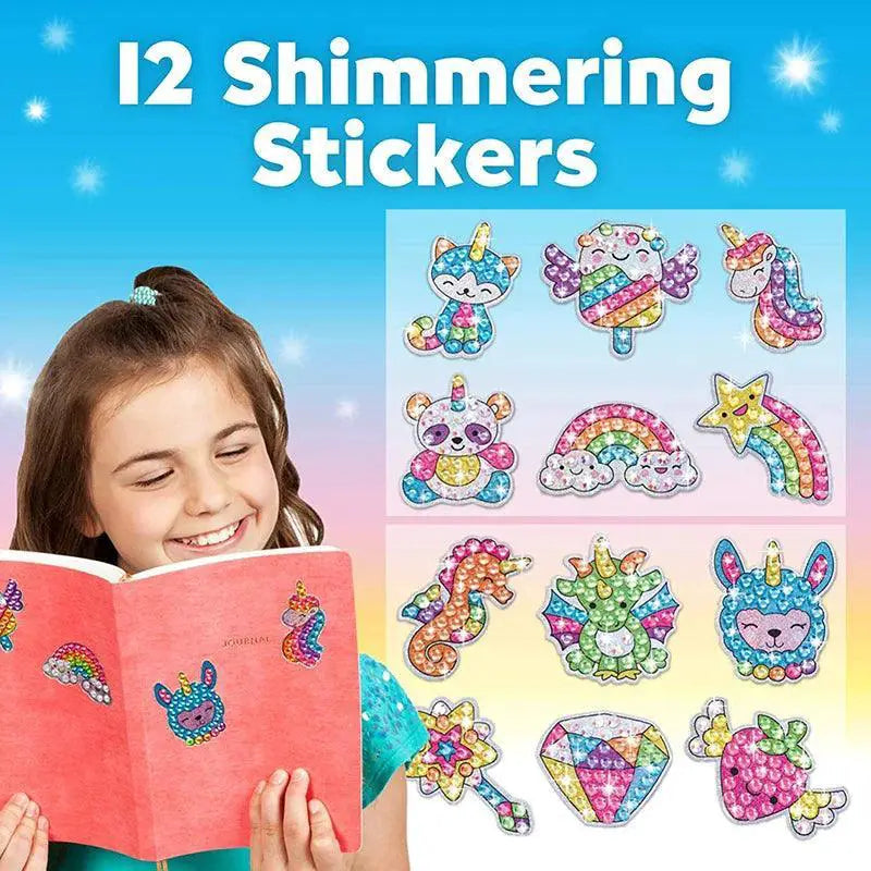 Big Gem Diamond Painting Sticker Kit Unicorn Animal Sea Life