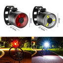 Waterproof Mini Bike Lamp Front Light White Taillight Red