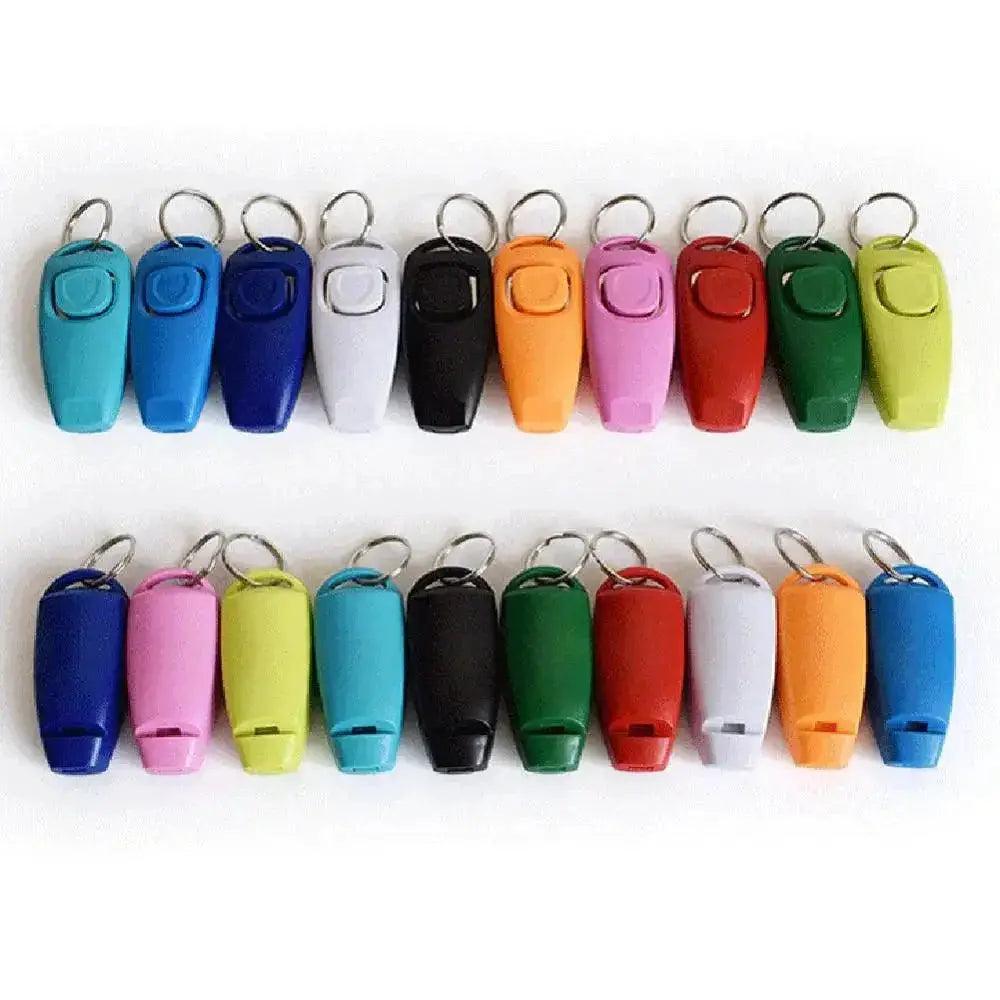 Dog Whistle Clicker Puppy Training Tool Colorful Pet Trainer