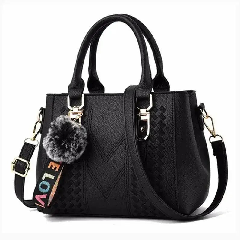 Elegant Embroidered Leather Crossbody Bag for Women