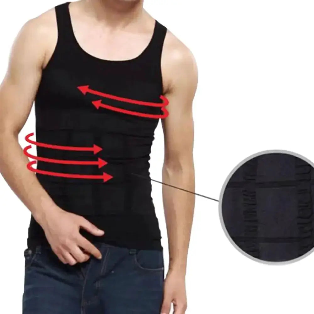 Mens Slimming Sauna Vest Compression Body Shaper Boost