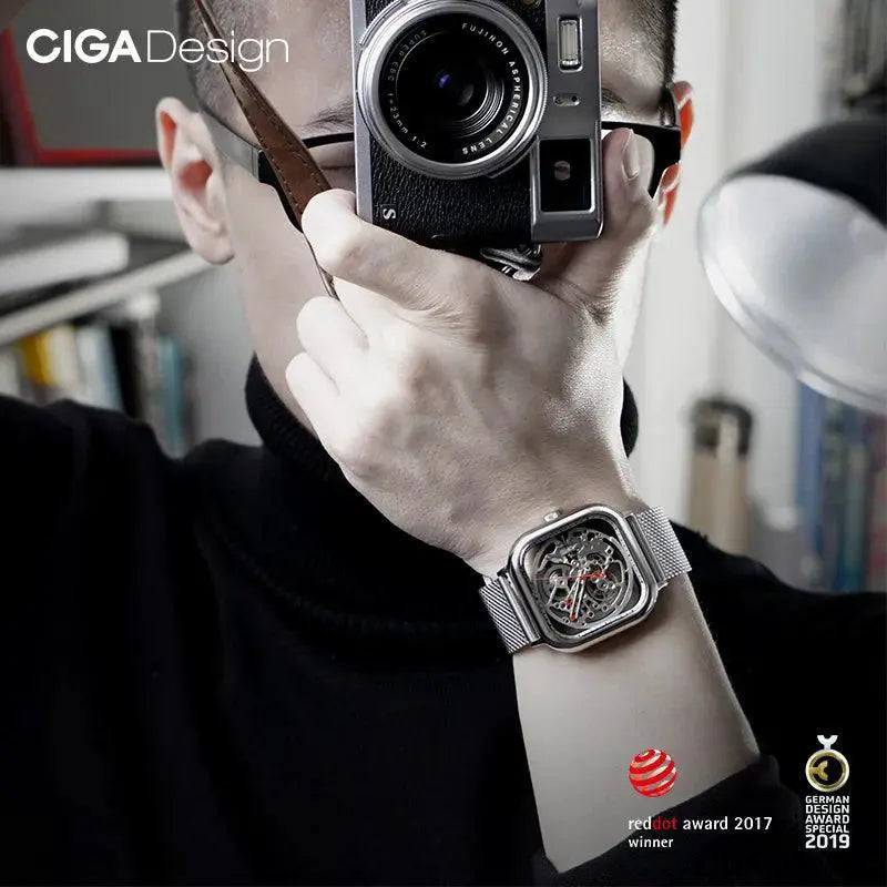 CIGA Design Automatic Skeleton Watch Elegance In Motion