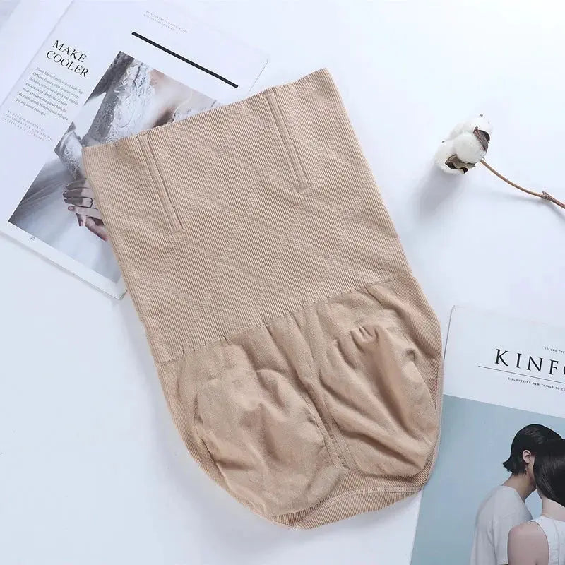 Seamless High Waist Shaping Briefs Breathable Tummy Control