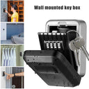 Secure Key Lock Box: Wall Mount Key Safe High Security