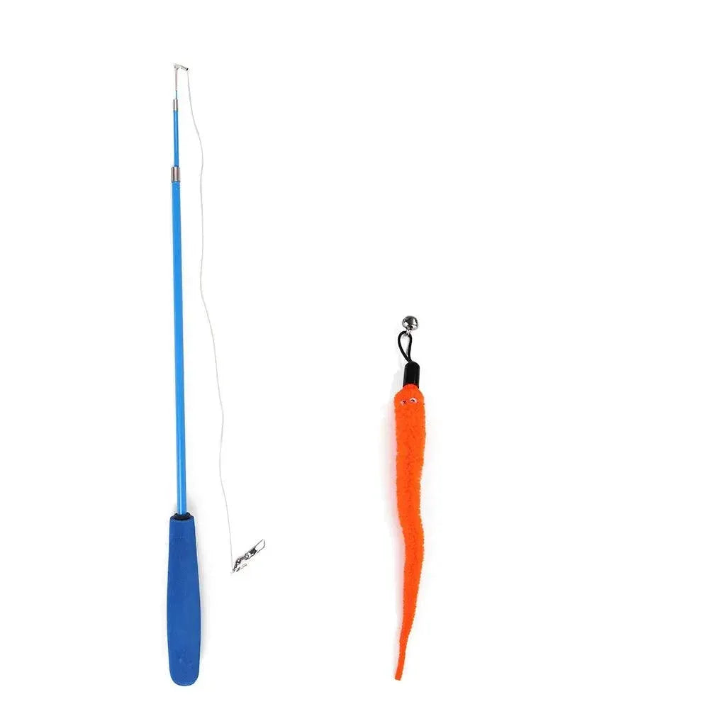 Feather Teaser Wand Interactive Cat Toy for Playful Cats
