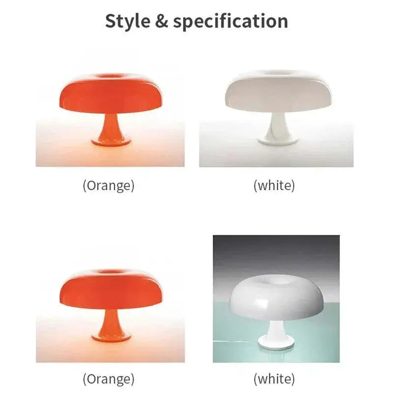 Italy Designer Mushroom Table Lamp Elegant Home Lighting