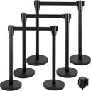 VEVOR 4-6Pcs Queue Security Posts Crowd Control Stanchion Barriers