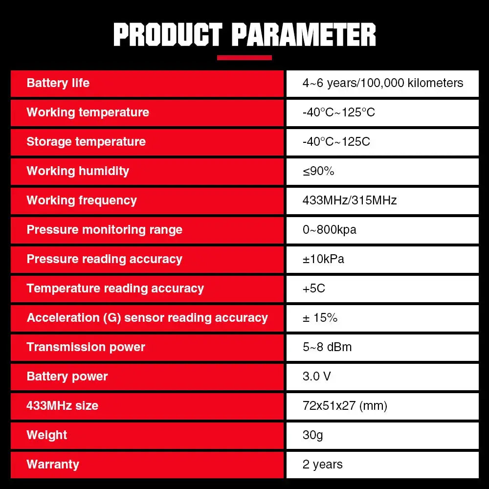 LAUNCH RF Sensor 433 315 TPMS Mx-Sensor Scan Tire Repair Tool Automotive Accessory Tyre Pressure Monitor X431 TSGUN Programmer