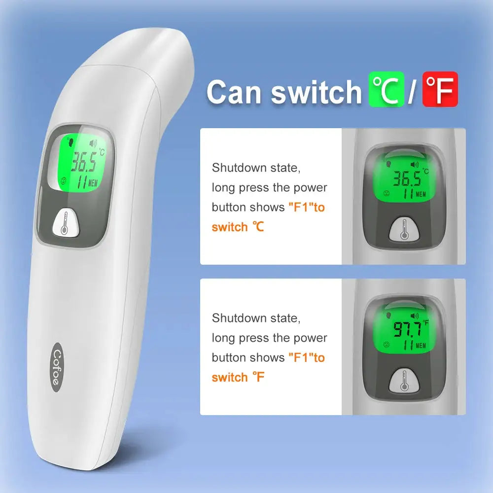 Cofoe Digital Forehead Thermometer Forehead Ear Non-Contact — product view 4