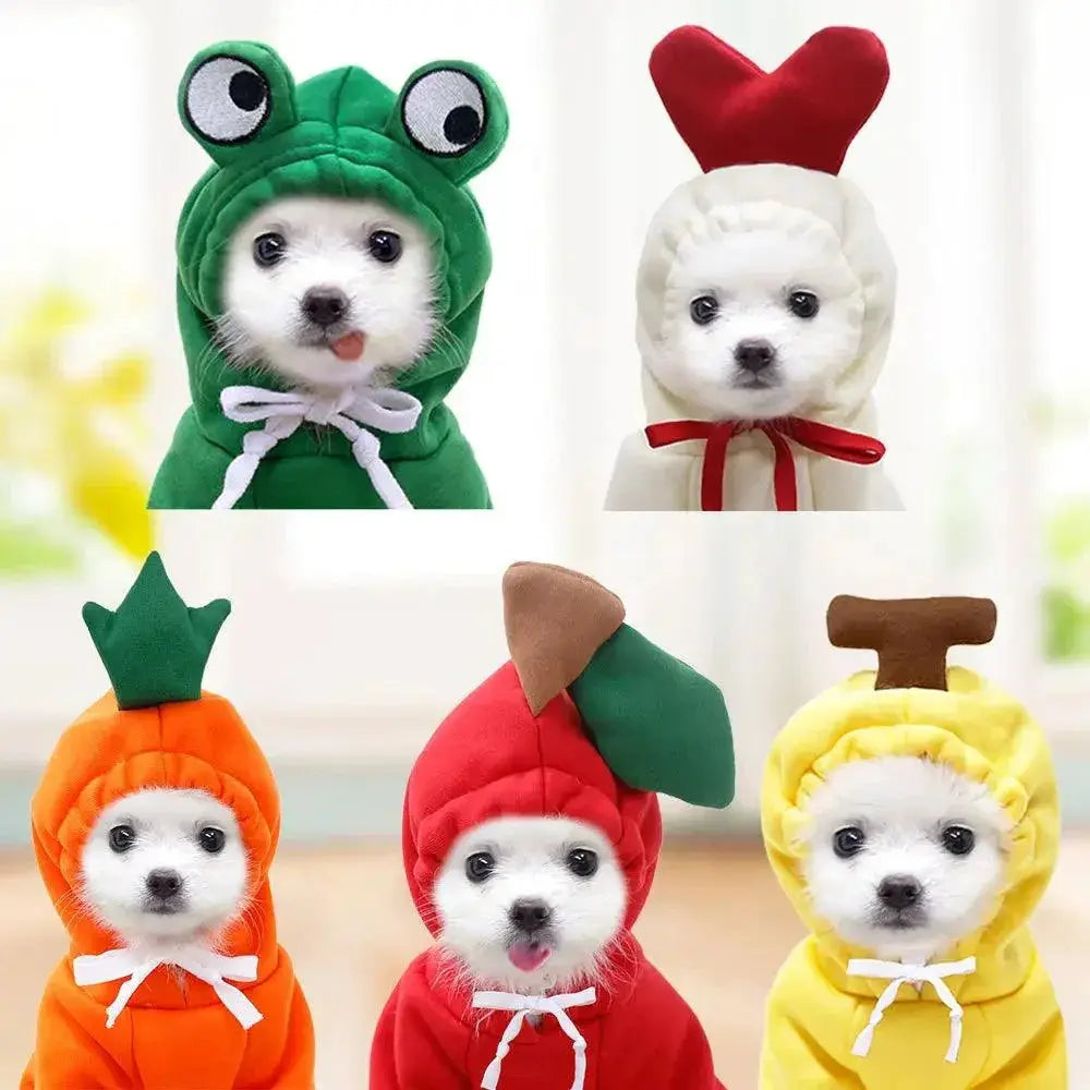 Fruit Warm Hoodie For Dogs And Cats Cozy Pet Apparel