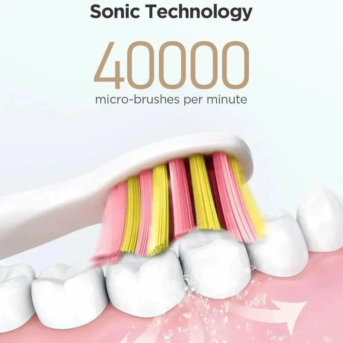 Fairywill FW507 Waterproof Sonic Toothbrush 40K VPM 4 Heads