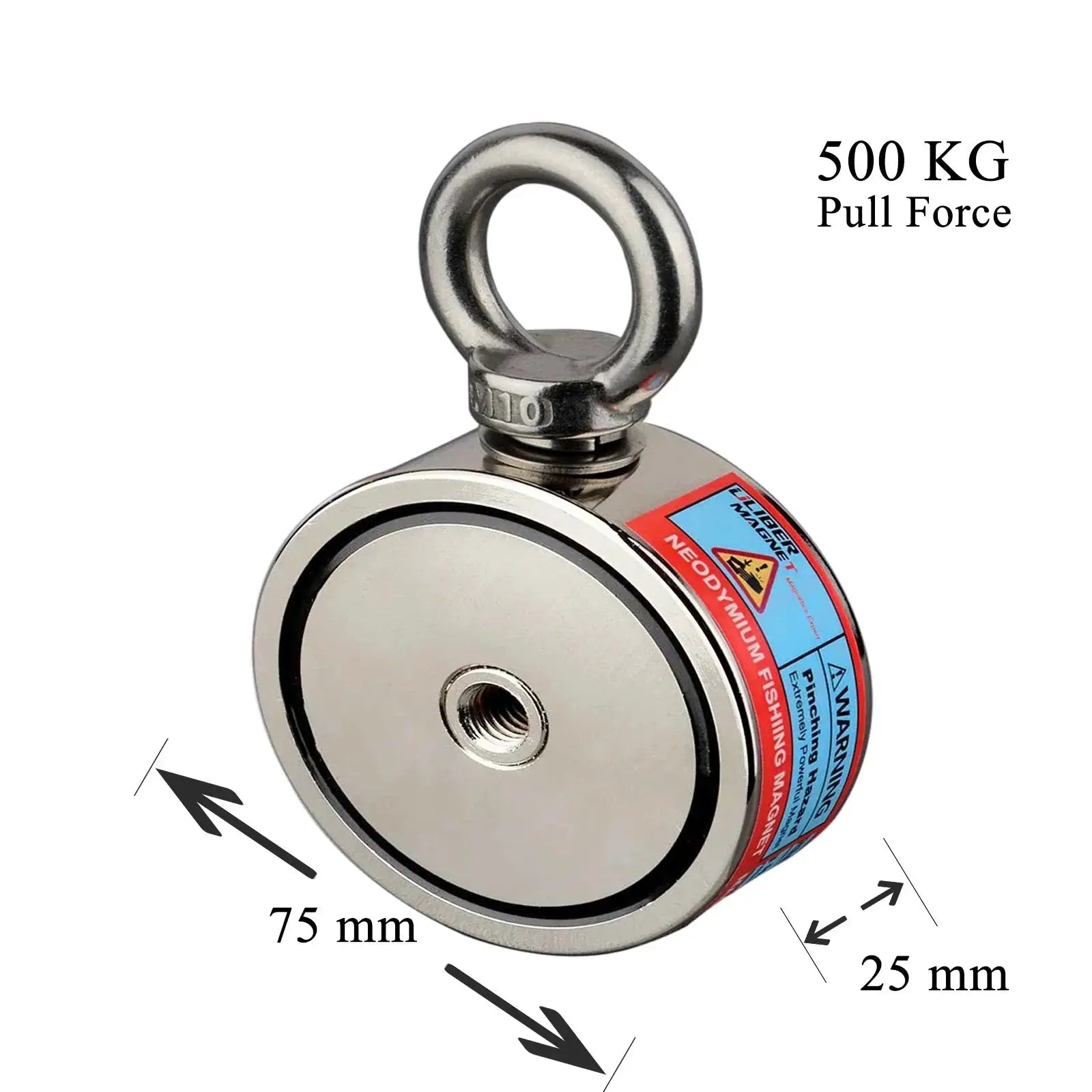 Double Sided Round Neodymium Magnet Hook 150kg To 500kg