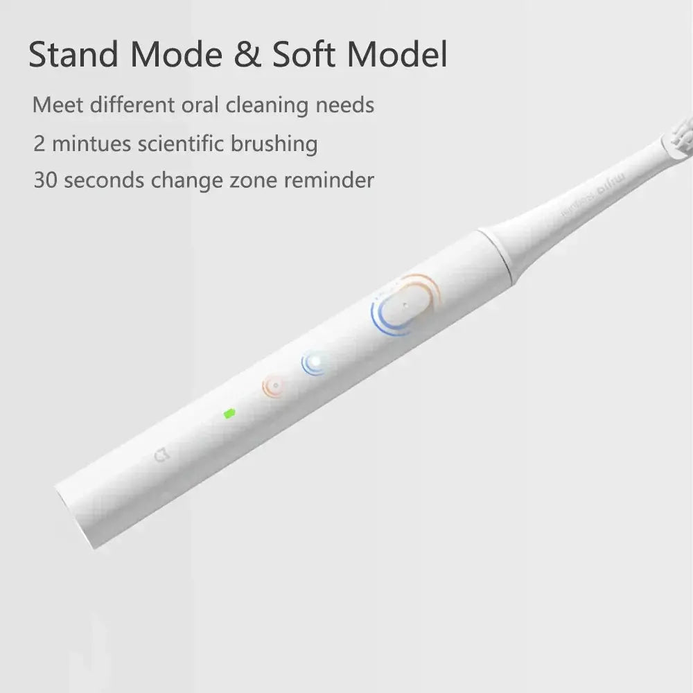 T100 Electric Toothbrush Sonic Heads USB Rechargeable