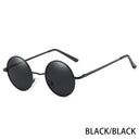Stylish RUOBO Polarized Round Metal Sunglasses UV400 Unisex