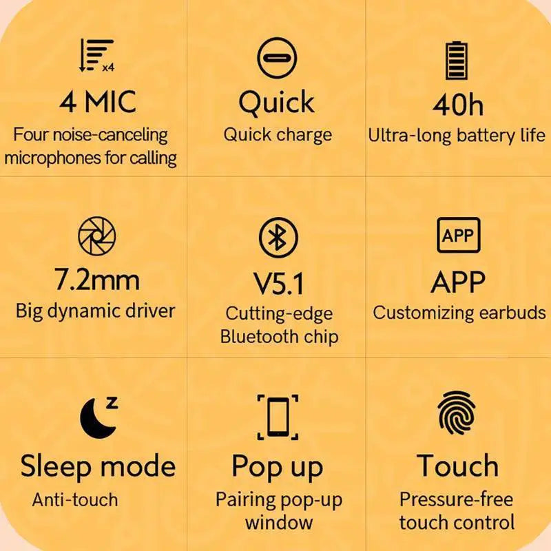 QCY T13 Wireless Earbuds Ultimate Sound 40 Hour Playback