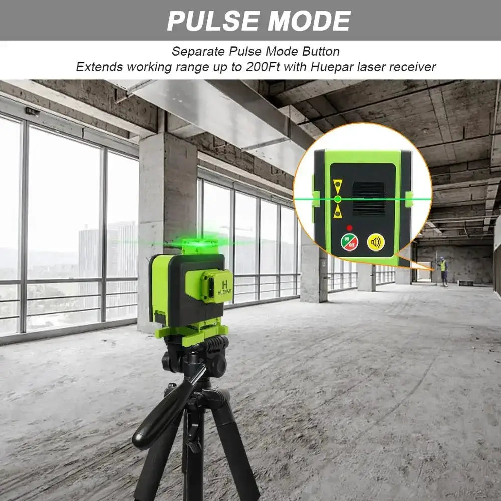 Huepar 16 Lines 4D Cross Line Laser Level Green Beam