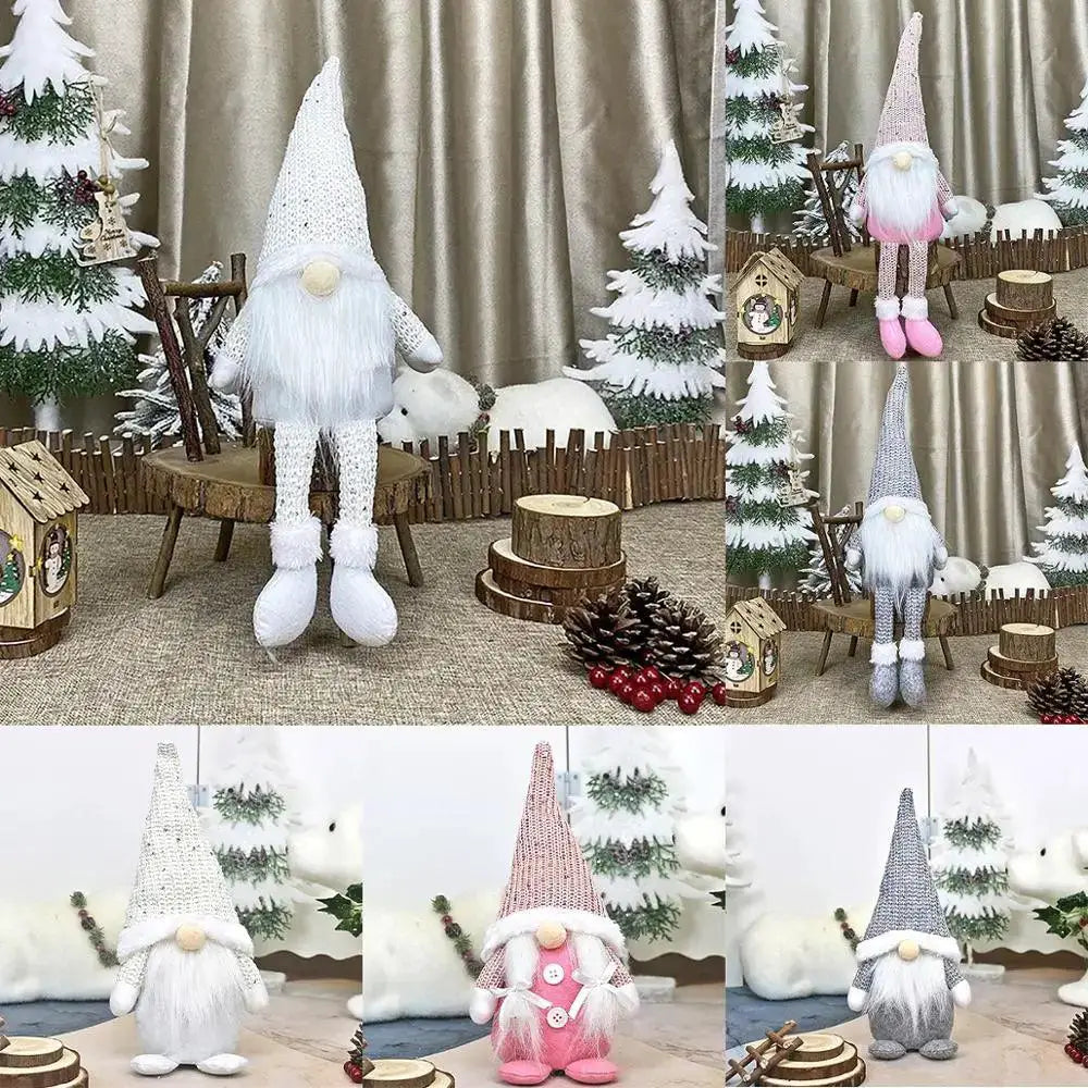 Charming Faceless Gnome Doll Unique Christmas Decor Ornament