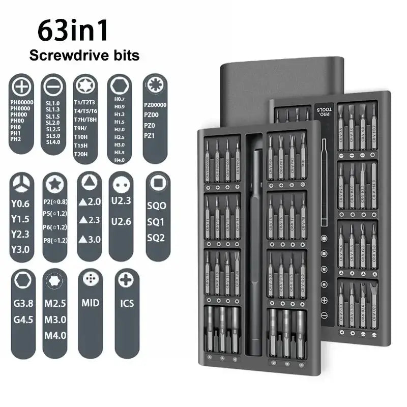 Magnetic Screwdriver Set Precision Kit With Durable Bits - OurLum.com