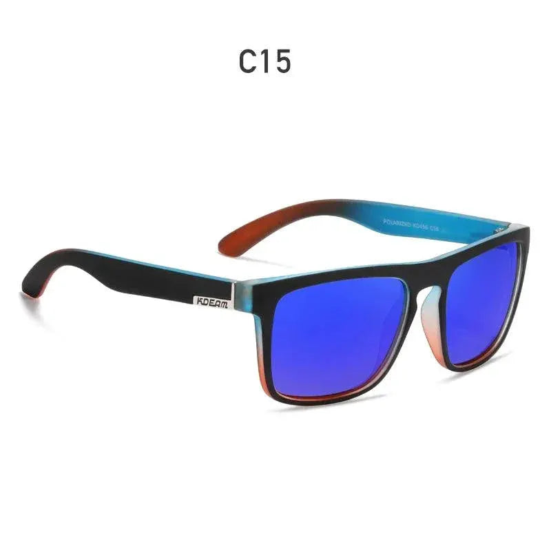 KDEAM Polarized Sunglasses For Men Classic Square Frame
