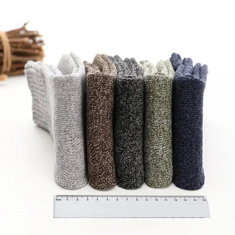 Cozy and Chic Mens Wool Winter Socks for Gifting Warmth