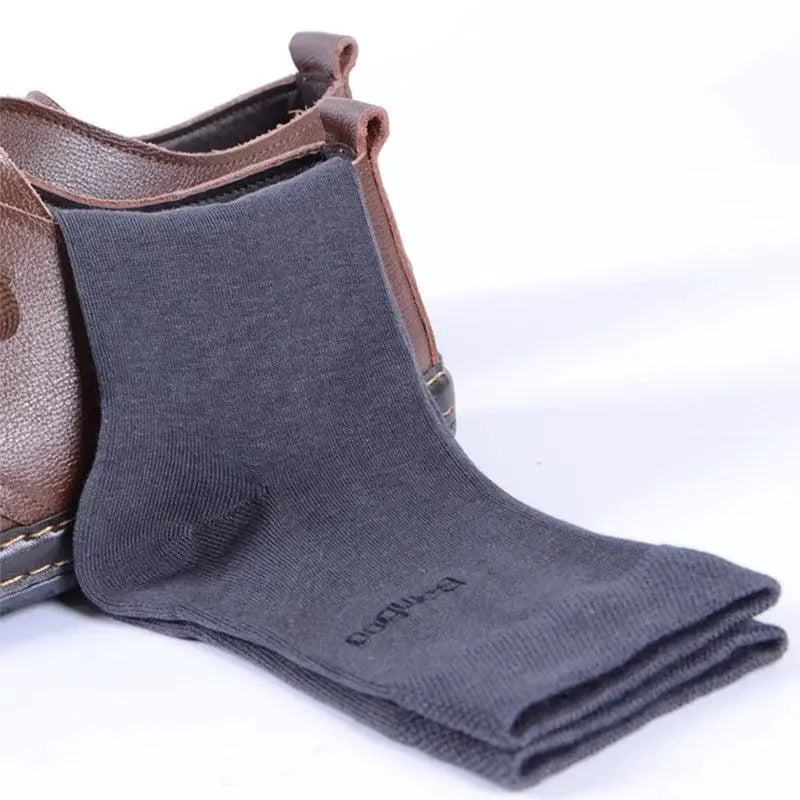 Luxurious Bamboo Crew Socks Set For Men Comfort And Style