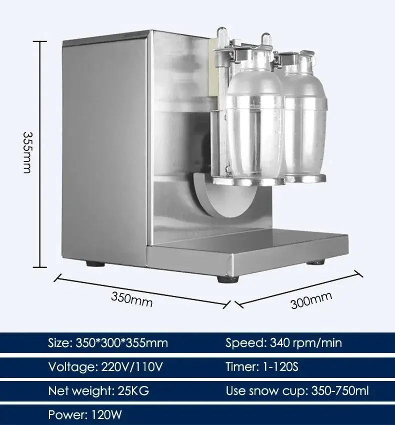 Xeoleo Commercial Boba Shaker Bubble Tea Machine Stainless
