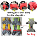 Large Dog Waterproof Raincoat Hooded Jacket Overalls 6XL